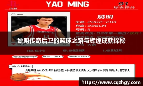 姚明传奇后卫的篮球之路与辉煌成就探秘